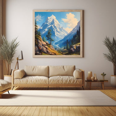 Mountain Scenery Acrylic Painting